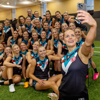 AFLW 2024 Media - Port Adelaide Team Photo Day