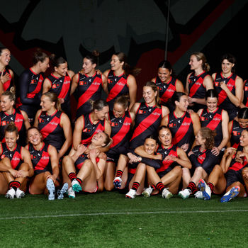 AFLW 2024 Media - Essendon Team Photo Day