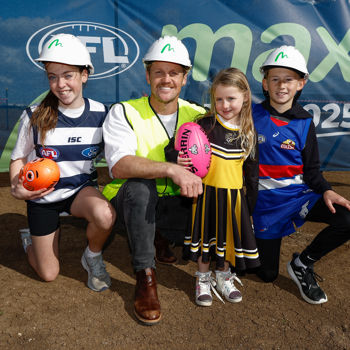 AFL 2024 Media - AFL Max Melbourne Sod Turning